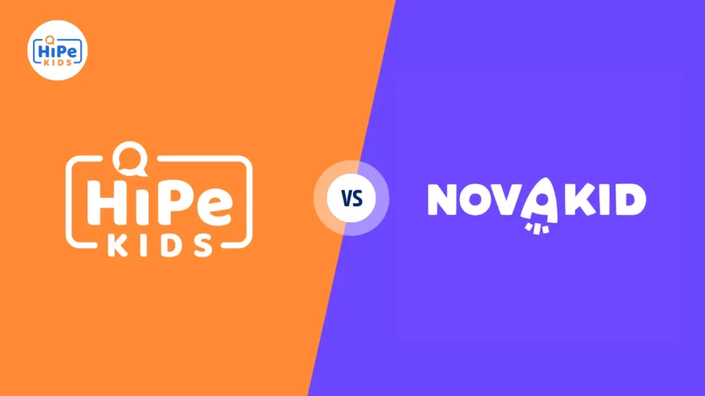 Logo Hipe Kids contre logo Novakid